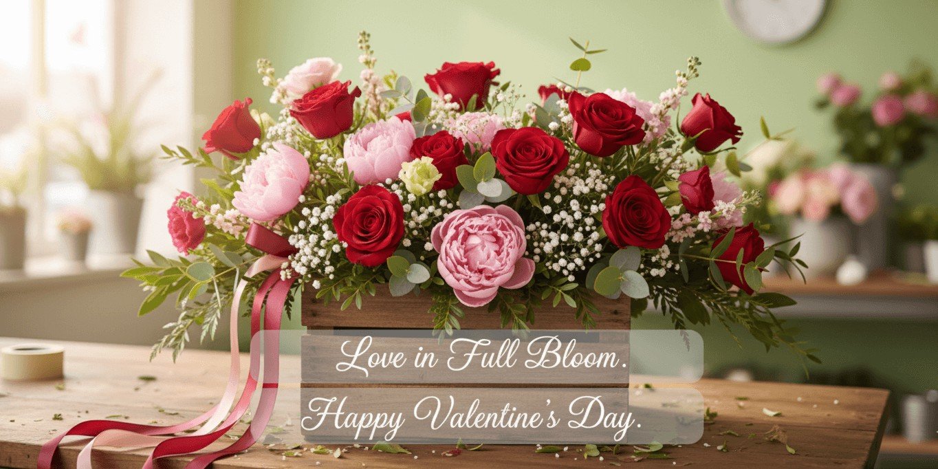 Valentine’s flowers – Love in Full Bloom